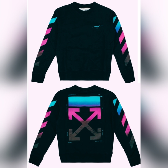 Off-White Winter '18/'19 Collection Diag Gradient Crewneck Sweatshirt